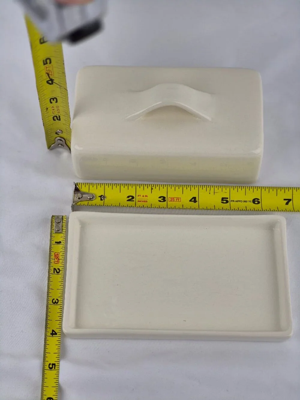 Pottery Barn Barbara Eigen Butter Dish Quarter Pound Tray and Lid